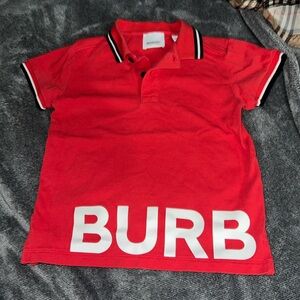 Boys Burberry polo